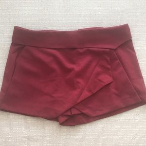 Burgundy Skort